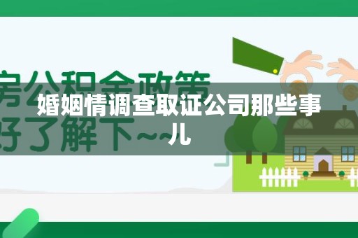 宁国婚姻情调查取证公司那些事儿