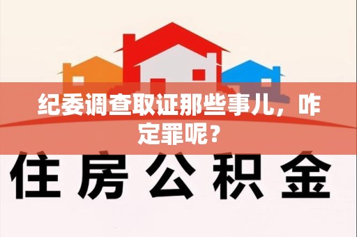 宁国纪委调查取证那些事儿，咋定罪呢？