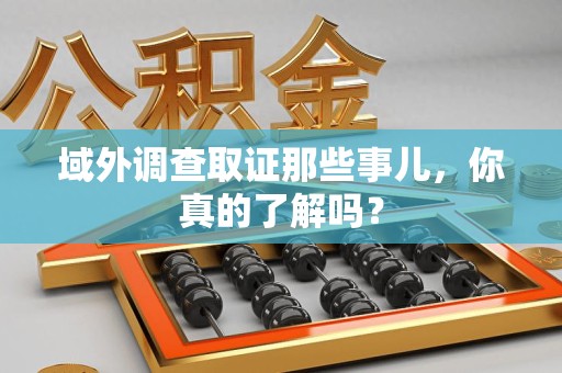 宁国域外调查取证那些事儿，你真的了解吗？