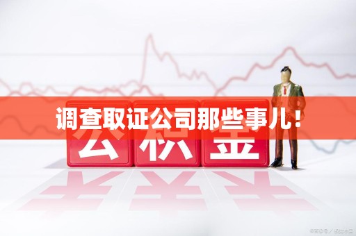 宁国调查取证公司那些事儿！