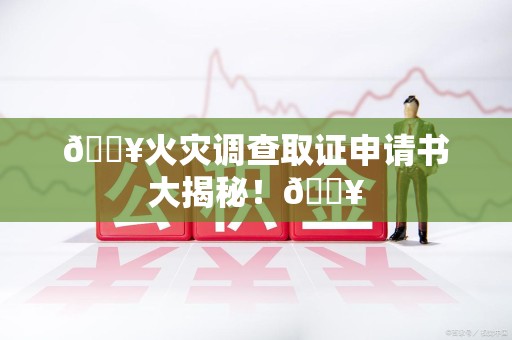 宁国🔥火灾调查取证申请书大揭秘！🔥
