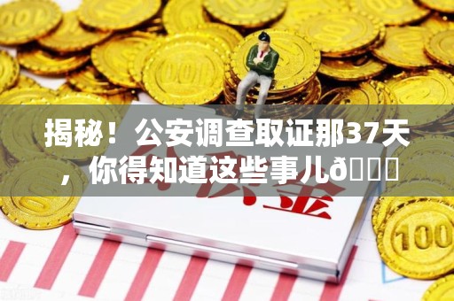 宁国揭秘！公安调查取证那37天，你得知道这些事儿😎